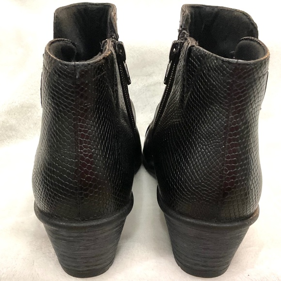 BLACK EARTH ORIGINS MARIETTA MALCOLM SLOUCHY WESTERN BOHO ANKLE BOOTS SZ 6.5M - Picture 11 of 16